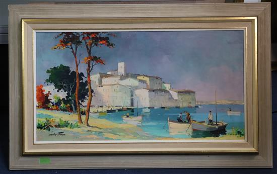 § Cecil Rochfort DOyly John (1906-1993) Cap DAntibes, Near Nice 16 x 30in.